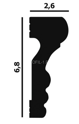 Молдинг Перфект Плюс P55 68х16 мм 200 см Молдинг Перфект Плюс P55 68х16 мм 200 см