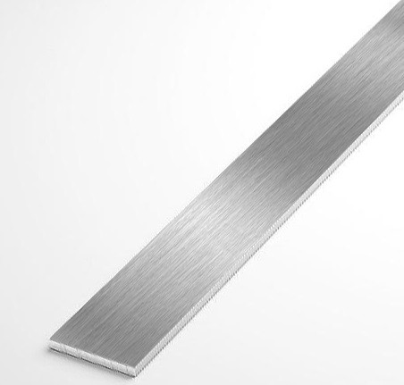 Алюминиевая полоса 30 мм серебро браш 2,5 м