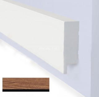 Финишный молдинг для панелей Hiwood LF1 BR396K под дерево 50х17 мм 2,7 м Финишный молдинг для панелей Hiwood LF1 BR396K под дерево 50х17 мм 2,7 м