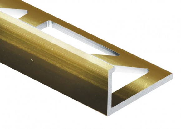 Профиль L-образный алюминий 12 мм PV03-05 золото блестящее 2,7 м