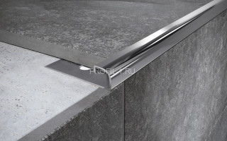 С-профиль из нержавеющей стали 10 мм FRF 10 P полированная сталь 270 см