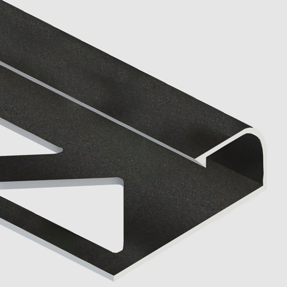 Профиль для плитки С-образный алюминий 10 мм PV14-18 черный матовый 2,7 м