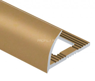 Алюминиевый профиль для плитки С-образный 10 мм PV17-27 карамель Ral 1011 2,7 м Алюминиевый профиль для плитки С-образный 10 мм PV17-27 карамель Ral 1011 2,7 м