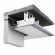 Теневой потолочный плинтус алюминиевый Decaro D006A Black черный с возможностью LED подсветки 2 м