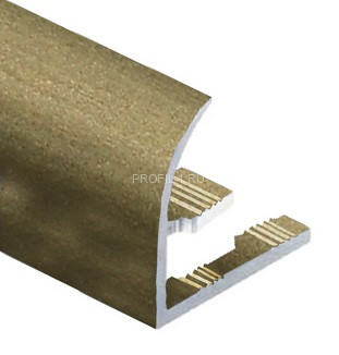 Профиль С-образный для плитки гибкий алюминий 10 мм PV26-08 шампань матовая 2,7 м Профиль С-образный для плитки гибкий алюминий 10 мм PV26-08 шампань матовая 2,7 м
