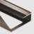 Профиль для ламината оконечный Panel L с рифлением алюминий 10 мм PV59-06 бронза матовая 2,7 м