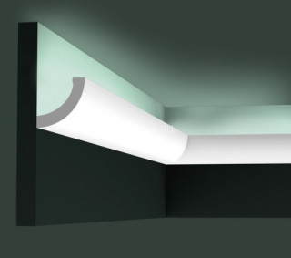 Потолочный плинтус для скрытого освещения Orac Decor C362 белый полиуретан 50х50 мм 2м Потолочный плинтус для скрытого освещения Orac Decor C362 белый полиуретан 50х50 мм 2м