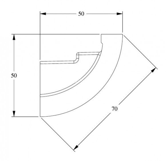 Потолочный плинтус для скрытого освещения Orac Decor C362 белый полиуретан 50х50 мм 2м Потолочный плинтус для скрытого освещения Orac Decor C362 белый полиуретан 50х50 мм 2м