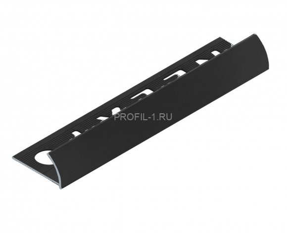 Алюминиеваый С-профиль 10 мм ПО-9 черный матовый 2.7 м