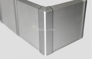 Фурнитура для плинтуса Евротрим F-70 алюминий уголок внешний серебро Фурнитура для плинтуса Евротрим F-70 алюминий уголок внешний серебро