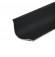 Внутренний уголок округлый из алюминия 20х20 мм ПВ-20х20 черный муар 2.7 м