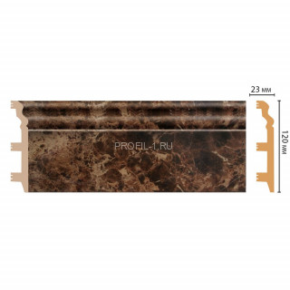 Плинтус напольный DECOMASTER D233-713 ШК/8 (120x23x2400) цвет Коричневый