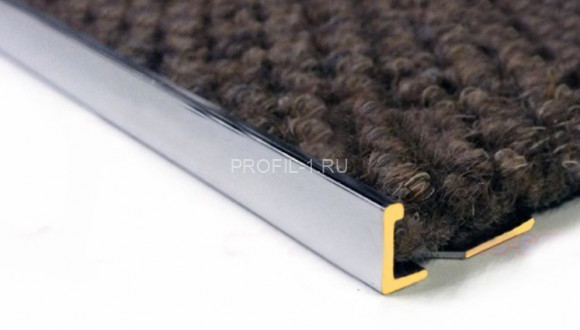 Латунный L-образный профиль гибкий TRD 100 OC 10 хром 2,7м