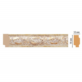 Молдинг DECOMASTER 158-553 (18x10x2400) цвет Шампань антик Молдинг DECOMASTER 158-553 (18x10x2400) цвет Шампань антик