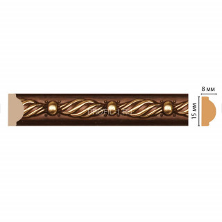 Молдинг DECOMASTER 130-51 ДМ (15x8x2400) цвет Коричневый с золотом Молдинг DECOMASTER 130-51 ДМ (15x8x2400) цвет Коричневый с золотом