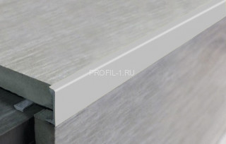 Профиль L-образный алюминиевый 12 мм ПО-Г12 серебро глянец 2,7 м