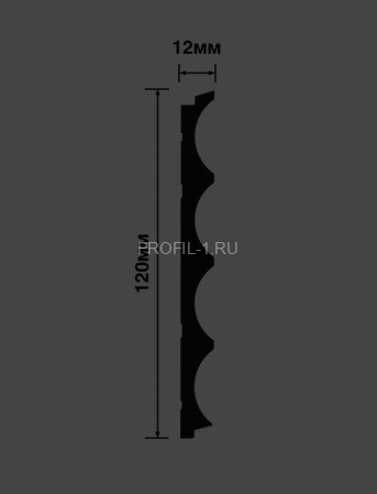 Стеновая панель 12х120 мм HiWood LV139 W41G белый 2,7 м