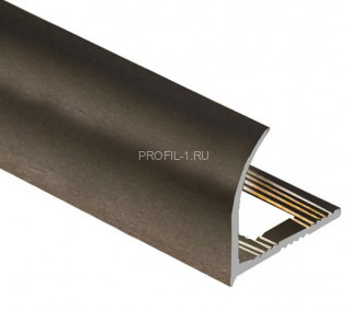 Профиль для плитки С-образный внешний алюминий 8 мм PV22-06 бронза матовая 2,7 м Профиль для плитки С-образный внешний алюминий 8 мм PV22-06 бронза матовая 2,7 м