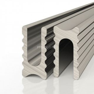 Алюминиевая теневая разделительная рейка Decaro D009A Titanium титан для стен и потолка 3 м