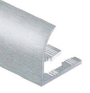 Профиль С-образный для плитки гибкий алюминий 10 мм PV26-03 серебро блестящее 2,7 м Профиль С-образный для плитки гибкий алюминий 10 мм PV26-03 серебро блестящее 2,7 м