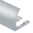 Профиль С-образный для плитки гибкий алюминий 10 мм PV26-03 серебро блестящее 2,7 м