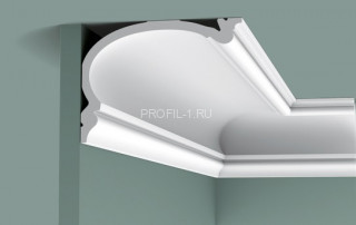 Потолочный плинтус Orac Decor Purotouch C342 белый полиуретан 140х190 мм 2м