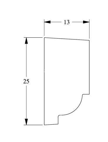 Молдинг Orac Decor Purotouch P9050 белый полиуретан 25х13 мм 2м Молдинг Orac Decor Purotouch P9050 белый полиуретан 25х13 мм 2м