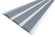Алюминиевая полоса с резиновыми вставками 100 мм АП-100 серый 2,7 м