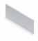 Плинтус для пола из алюминия 100 мм NEEXY AKBD100-MS серебро матовое 2.5 м