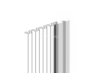 Финишный молдинг для стеновой панели HiWood LF201B NP из фитополимера белый 34мм х 11мм х 2.7м Финишный молдинг для стеновой панели HiWood LF201B NP из фитополимера белый 34мм х 11мм х 2.7м
