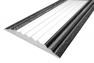 Алюминиевый порог противоскользящий одноуровневый 46 мм АП-46-Антик серебро-белый 3,0 м Алюминиевый порог противоскользящий одноуровневый 46 мм АП-46-Антик серебро-белый 3,0 м