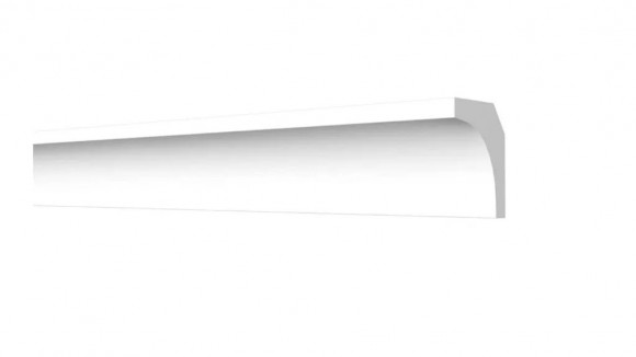 Потолочный плинтус Decor-Dizayn DD26 полистирол белый, под покраску 19х19х2000 мм