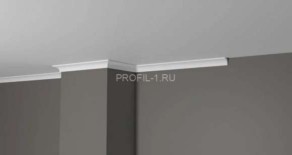 Потолочный плинтус Decor-Dizayn DD26 полистирол белый, под покраску 19х19х2000 мм