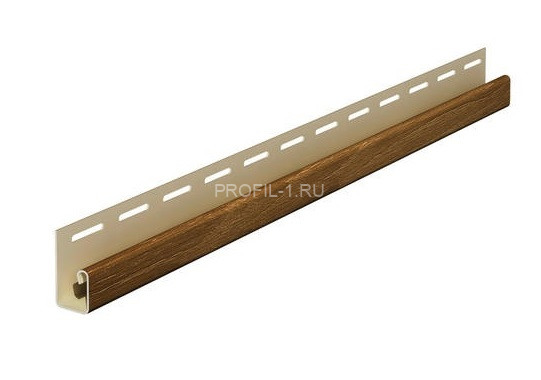 Окантовочная планка 40х19 мм для реечных панелей VOX FRONTO J-TRIM SVP-15 Дуб винчестер 3.05 м