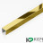 П-профиль бордюрный 10х10 мм из нержавеющей стали SS 304 FSUP10-GP S.S.304 золото полированное 2.7 м