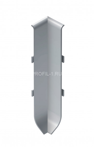 Угол внутренний металлический к алюминиевому плинтусу 40мм NEEXY I-AKBD40-MS серебро матовое