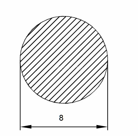 Алюминиевый пруток круглый 8 мм 3 метра