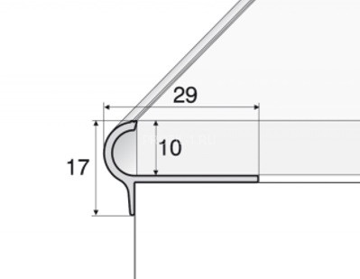 Алюминиевый F-профиль округлый 10 мм Effector 3,0 м A 80.01 серебро Алюминиевый F-профиль округлый 10 мм Effector 3,0 м A 80.01 серебро