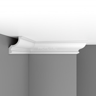 Плинтус потолочный под подсветку 150х120х2400 мм Decomaster 96901 из полиуретана белый под покраску Плинтус потолочный под подсветку 150х120х2400 мм Decomaster 96901 из полиуретана белый под покраску