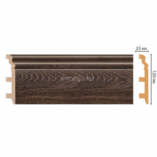 Плинтус напольный DECOMASTER D233-81ДМ (120x23x2400) цвет Орех
