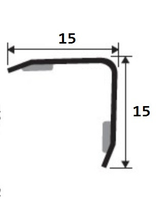 Латунный уголок 20Х20 Progress Profiles PEGOC 20А хром 2,7 м