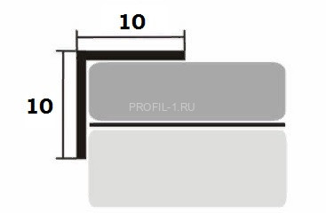 Алюминиевый уголок 10х10 мм равнополочный Л Красный клен 2,7 м (упаковка 10 штук) Алюминиевый уголок 10х10 мм равнополочный Л Красный клен 2,7 м (упаковка 10 штук)