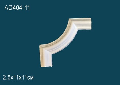 Угловой элемент с орнаментом Перфект AD404-11 110х110 мм