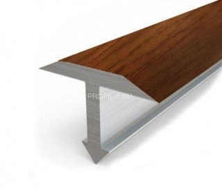 Алюминиевый профиль Т-образный 18 мм Т-18 Л Золотой дуб 2,7 м (упаковка 10 штук)