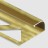 Профиль для плитки С-образный алюминий 10 мм PV14-05 золото блестящее 2,7 м