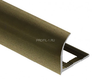 Профиль для плитки С-образный внешний алюминий 8 мм PV22-08 шампань матовая 2,7 м Профиль для плитки С-образный внешний алюминий 8 мм PV22-08 шампань матовая 2,7 м