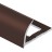 Алюминиевый профиль для плитки С-образный 10 мм PV17-39 коричневый Ral 8011 2,7 м