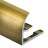 Профиль С-образный для плитки гибкий алюминий 10 мм PV26-05 золото блестящее 2,7 м