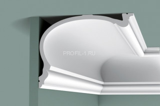 Потолочный плинтус Orac Decor Purotouch C343 белый полиуретан 190х250 мм 2м