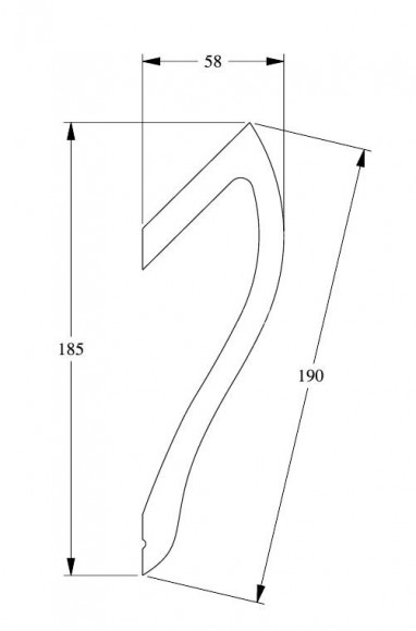 Потолочный плинтус для скрытого освещения Orac Decor C371 белый полиуретан 185х58 мм 2м Потолочный плинтус для скрытого освещения Orac Decor C371 белый полиуретан 185х58 мм 2м